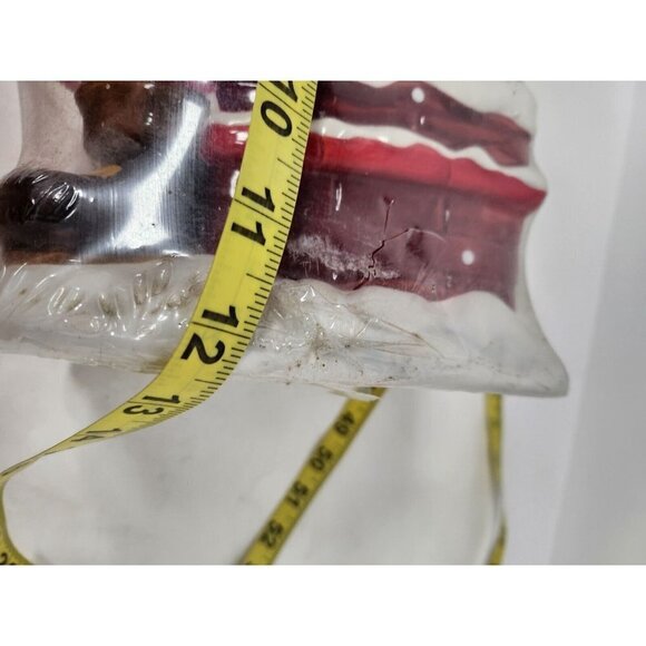 Vintage Holiday Time Ceramic Santa Claus Carrying Presents Christmas Cookie Jar - Picture 10 of 10